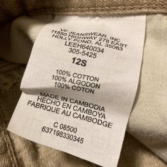 NWOT Vintage Lee High Rise Denim Jeans with Belt Size 12S - Picture 11 of 12